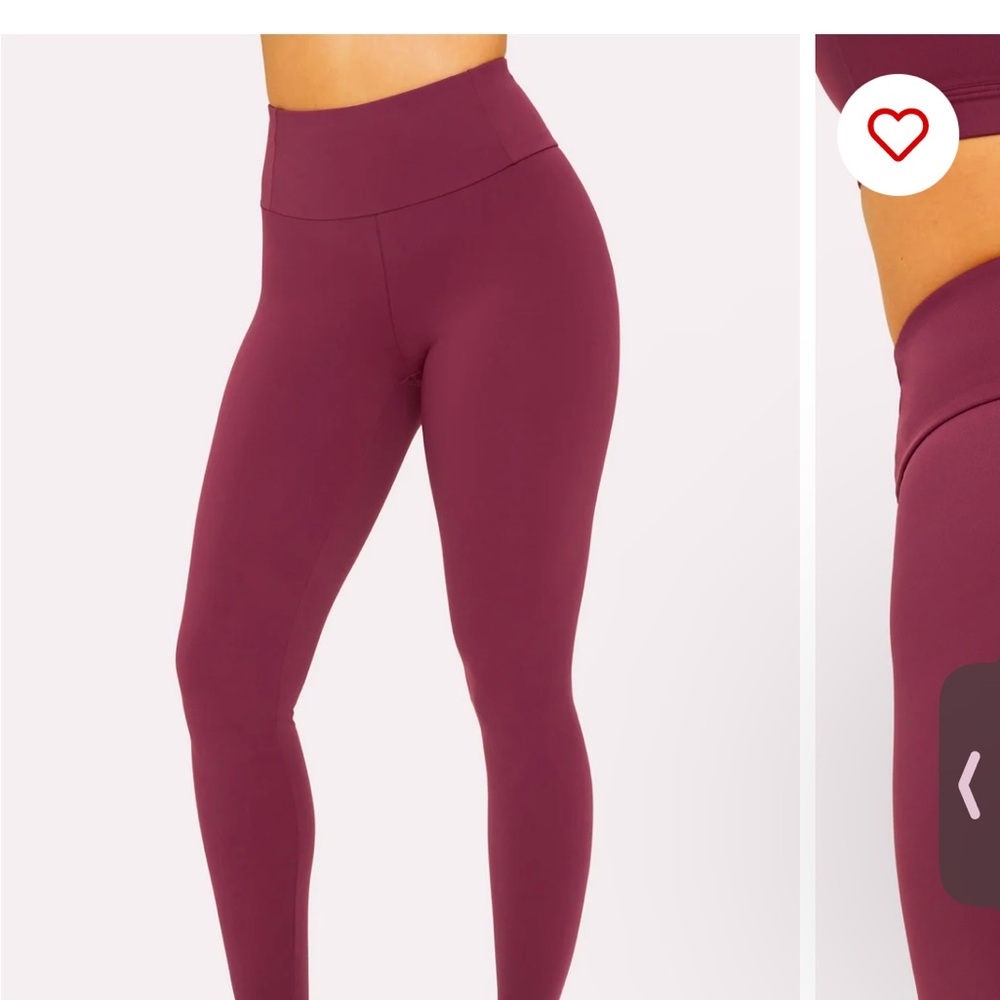 BRAND NEW YITTY ULTRA-SMOOTH LEGGINGS BURGUNDY